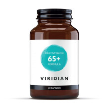 Viridian - 65+ Formula Multivitamin - 60 Veg Caps | Multivitamin Specifically Formulated for Age 65+ | with Digestive Enzymes & Be