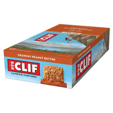 CLIF BAR | Energy Bar - Protein Bar | Crunchy Peanut Butter |Plant-Based Protein Bar for Running, Marathon Training, Cycling & Endurance Sports | 12