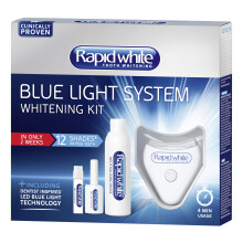 Rapid White Blue Light System Whitening Kit | 12 Shades Whiter in 2 Weeks | Quick 4 Mins Usage | Dentist Inspired Blue Light Techn