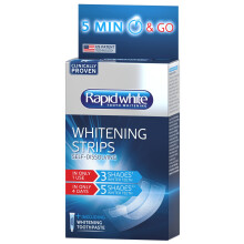 Rapid White 5 Minute Teeth Whitening Strips | 5 Shades Whiter in 4 Days | Strips Dissolve in 5 Minutes | Fast Acting & Easy to Use