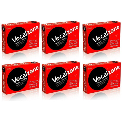 Vocalzone Original | Sore Throat Relief Pastilles | Multi-Pack (6 x 24)