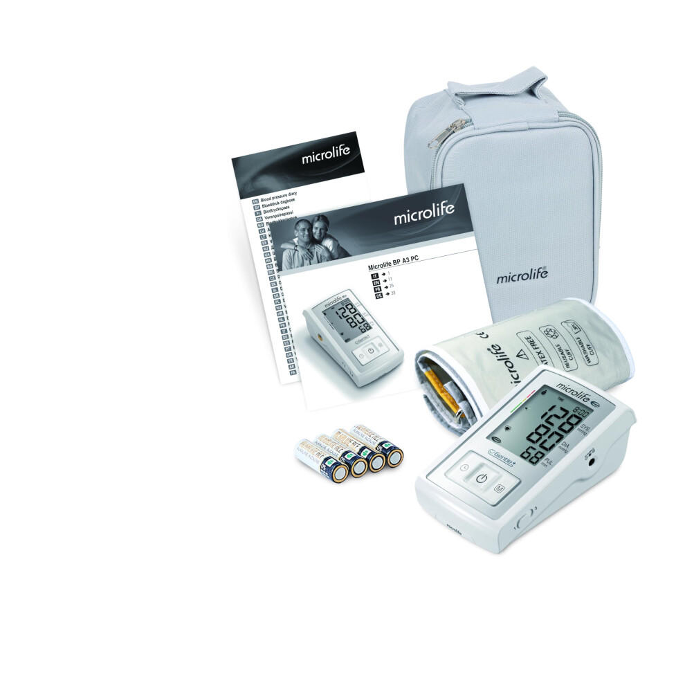 Microlife Bp A3 Plus Upper Arm Blood Pressure Monitor | Bihs A/A Validated For Clinical Accuracy | Mam 3-Reading Average & Pulse A