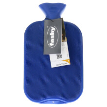 Fashy - Double Sided Hot Water Bottle Gray Stripes 2 Liter - 1ST