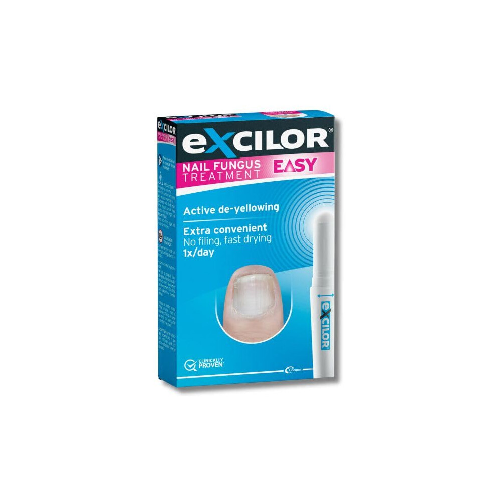 Excilor - Easy Pen - Nail Fungus Treatment - Active Yellowing Reduction - Convenient - No Filing - Fast Drying - Once A Day