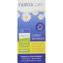 Natracare Organic Applicator Regular Tampons 16 per Pack (Pack of 2)