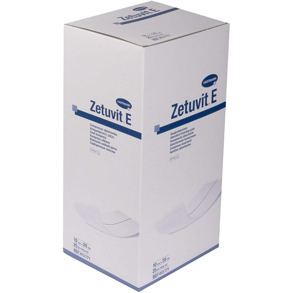 Zetuvit E Hartmann Sterile Absorbent Dressing Pads, 10Cm X 20Cm, Pack Of 25