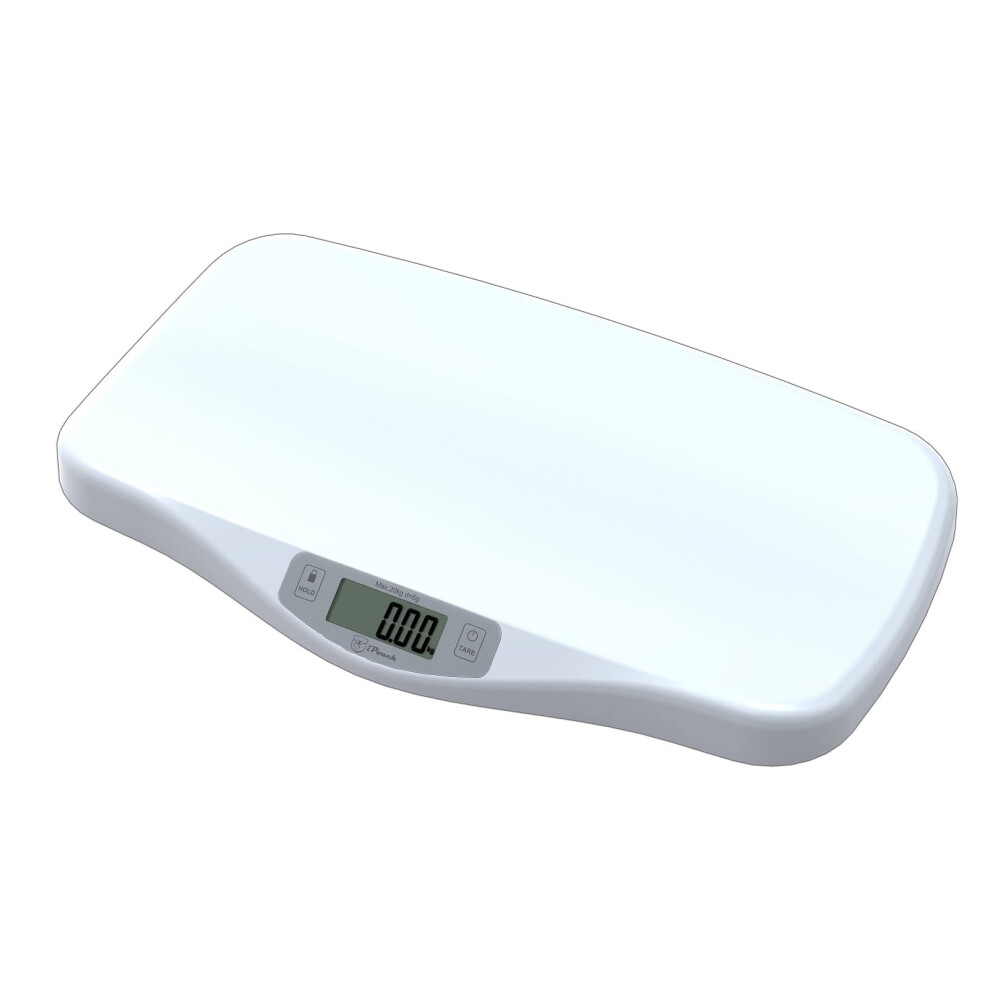 Homefashion Digital Baby Pet Vet Scale Scales With Hold Function Wide Platform Up To 20Kg 5G Accuracy In Oz Kg Lb