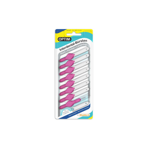 OPTIM Interdental Brushes Pack of 8 Pink 0.4 mm Size 0