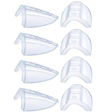 4 Pairs Safety Glasses Side Shields Flexible Clear Glasses Side Safety Protection Shields Slip on Clear Side Shields for Small to