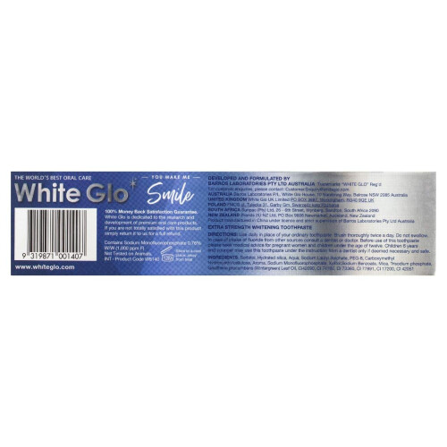White Glo Instant White Optic Technology Whitening Toothpaste + Toothbrush 2