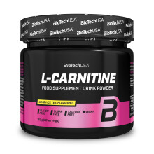 BioTechUSA L-Carnitine Drink Powder, Flavoured Food Supplement Drink Powder with L-carnitine L-Tartrate, Acetyl-L-carnitine, Miner