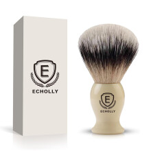 Mens Shaving Brush-Echolly Shaving Brushes for Men-Vegan Fast Lather Shave Brush for Wet Shave-Luxury Beard Brush-Perfect Valentin