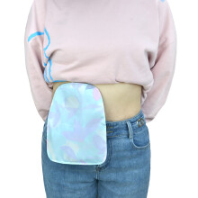 2 PCS Ostomy Shower Cover Ostomy Bag Covers Waterproof for Colostomy Ileostomy Reusable Ostomy Pouch Covers, Lavender, Large