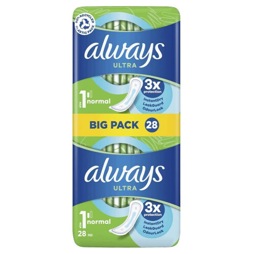 Always Always Ultra Normal Size 1, Pack of 28