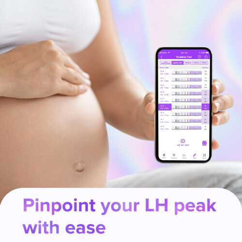 Premom Semi-Quantitative Ovulation Test Strips, Ovulation Predictor Kit with Smart Digital Ovulation Reader APP, Numerical Ovulati 1