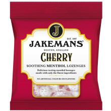 Jakemans Cherry Soothing Menthol Sweets 73 g - Pack of 2 - Suitable for Vegetarians