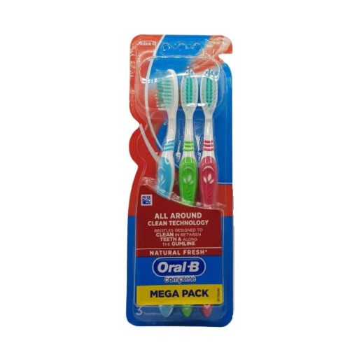 Oral-B Oral-B Complete All Around Clean Technology Toothbrushes Mega Pack (Medium - 3 Pcs, Assorted Colour) 2