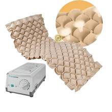 OrtoPrime Alternating Pressure Mattress with Quiet Pump – 130 Air Cells Anti-Decubitus Air Mattress – Anti-Bedsore Air Mattress wi