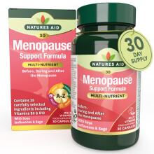 Natures Aid Menopause Support Formula – Multivitamin with SOYA Isoflavones & Sage Tablets – Supports Hormonal Balance, Energy & Mo