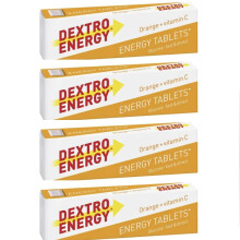 Dextro Energy Dextrose Tablets Orange Flavour 47G-PACK OF 4