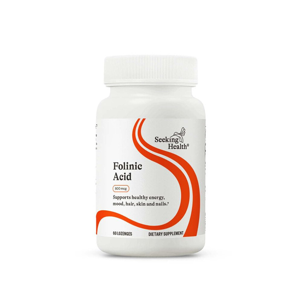Seeking Health - Folate Acid Supplement - Active Folic 60 Capsules - Folic Acid Organic - Folic Acid Vegan - High Dose 800 Mcg - 6