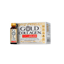 GOLD COLLAGEN Forte Ageless - Anti Wrinkle Collagen Supplements for Women & Men with Vitamin C, Biotin, Hyaluronic Acid, Marine Co