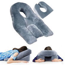 JAOGAUS Face Down Pillow for Post-Procedure Positioning, Prone Support Cushion for Massage Tables & Stomach Sleepers, Breathe Easy