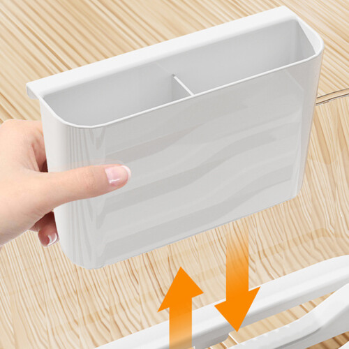Transparent Plastic Dish Drying Rack for Plates, Bowls, & Utensils 2