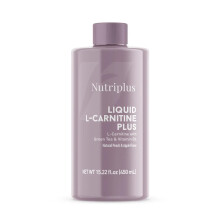 Nutriplus Liquid L-Carnitine Plus, 450ml, Peach & Apple Flavour with Green Tea and Vitamin B6