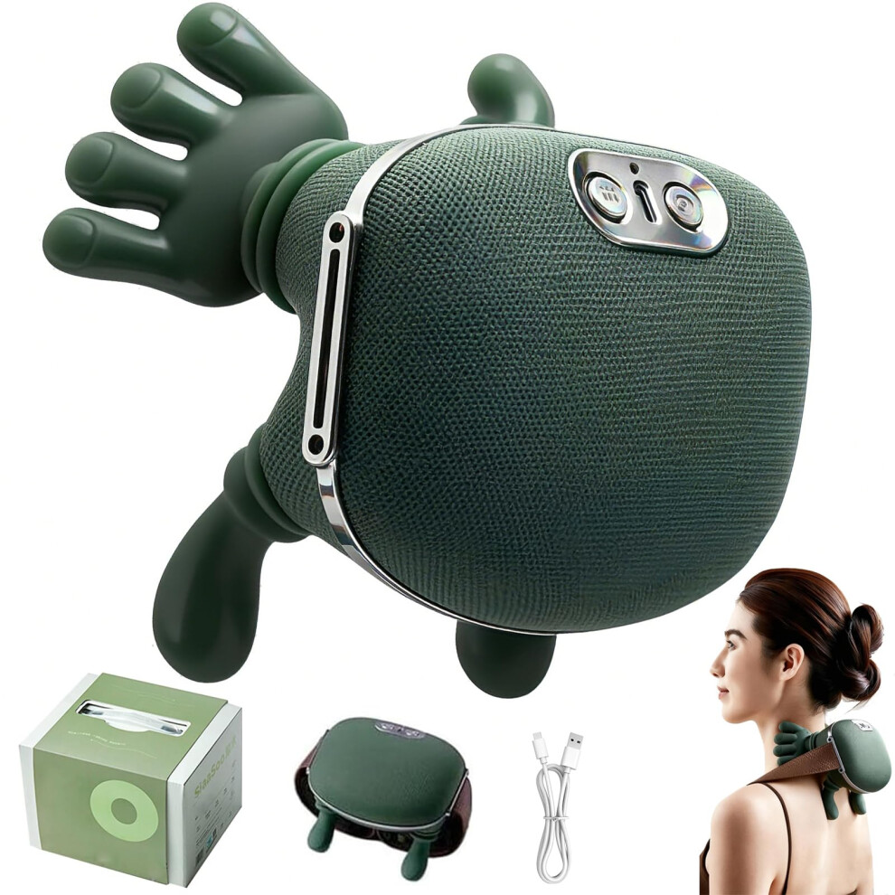Pipihome Light Neck Massager, Back Massager With Heat, Deep Tissue 4D Kneading Massage, Simulated Real Hand Shiatsu Massager For Shoulder Leg, Ch