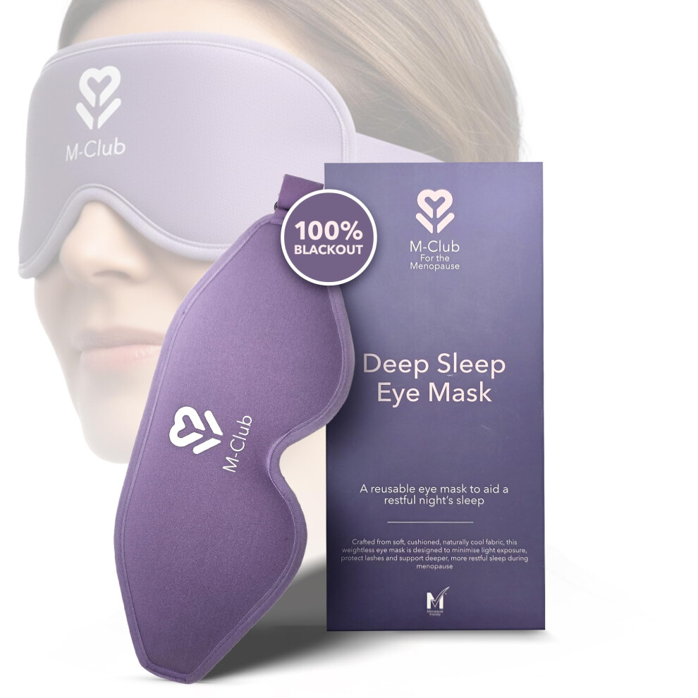 M-Club Light Deep Sleep Eye Mask - Soft, Breathable Sleep Mask With 100% Blocking - Weight Design For Comfortable Sleeping, R