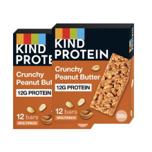 KIND Protein Bars, Gluten Free Snack Bars, Crunchy Peanut Butter, High Fibre, Healthy Snack, Source of Protein, No Artificial Colo