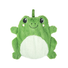 Sass & Belle Fergus Frog Hot Water Bottle for Kids and Adults – Cute Animal Cover, Soft Plush Green Design, Hot Water Bottles with