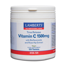 Lamberts Time Release Vitamin C 1500mg – with Bioflavonoids – Gradual Absorption High Strength – 120 Tablets