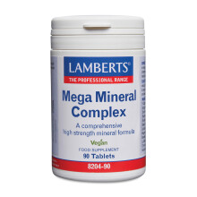 Lamberts Mega Mineral Complex – High Potency Multi-Mineral Formula – 90 Vegan Tablets
