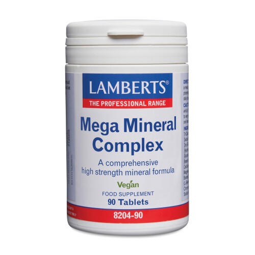 Lamberts Lamberts Mega Mineral Complex – High Potency Multi-Mineral Formula – 90 Vegan Tablets