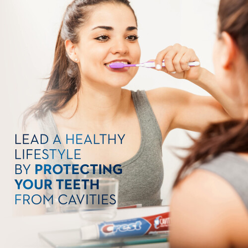 Crest Crest Plus Cavity Protection Toothpaste, Regular, 8.2 oz, 6 Count 2