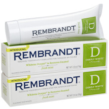 Rembrandt Deeply White Toothpaste, Mint 2.6 oz - 2 Pack