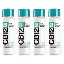 CB12 Mild Mint-Menthol Mouthwash 4 Pack