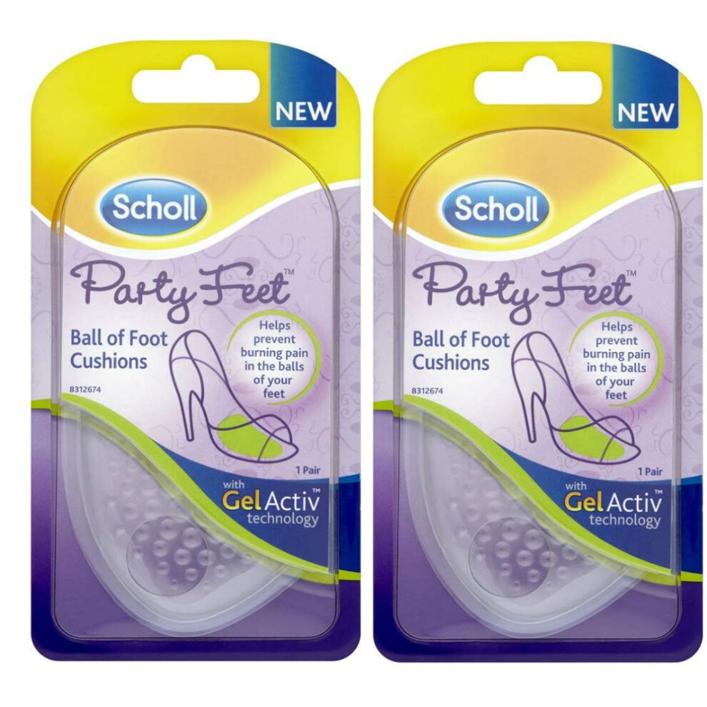 Dr Scholl's Scholl Party Feet - Ball Of Foot, 2 Packs