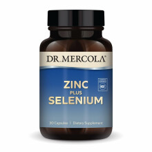 Dr. Mercola Zinc Plus Selenium Dietary Supplement, 30 Servings (30 Capsules), Supports Immune and Overall Health, Non GMO, Soy Fre