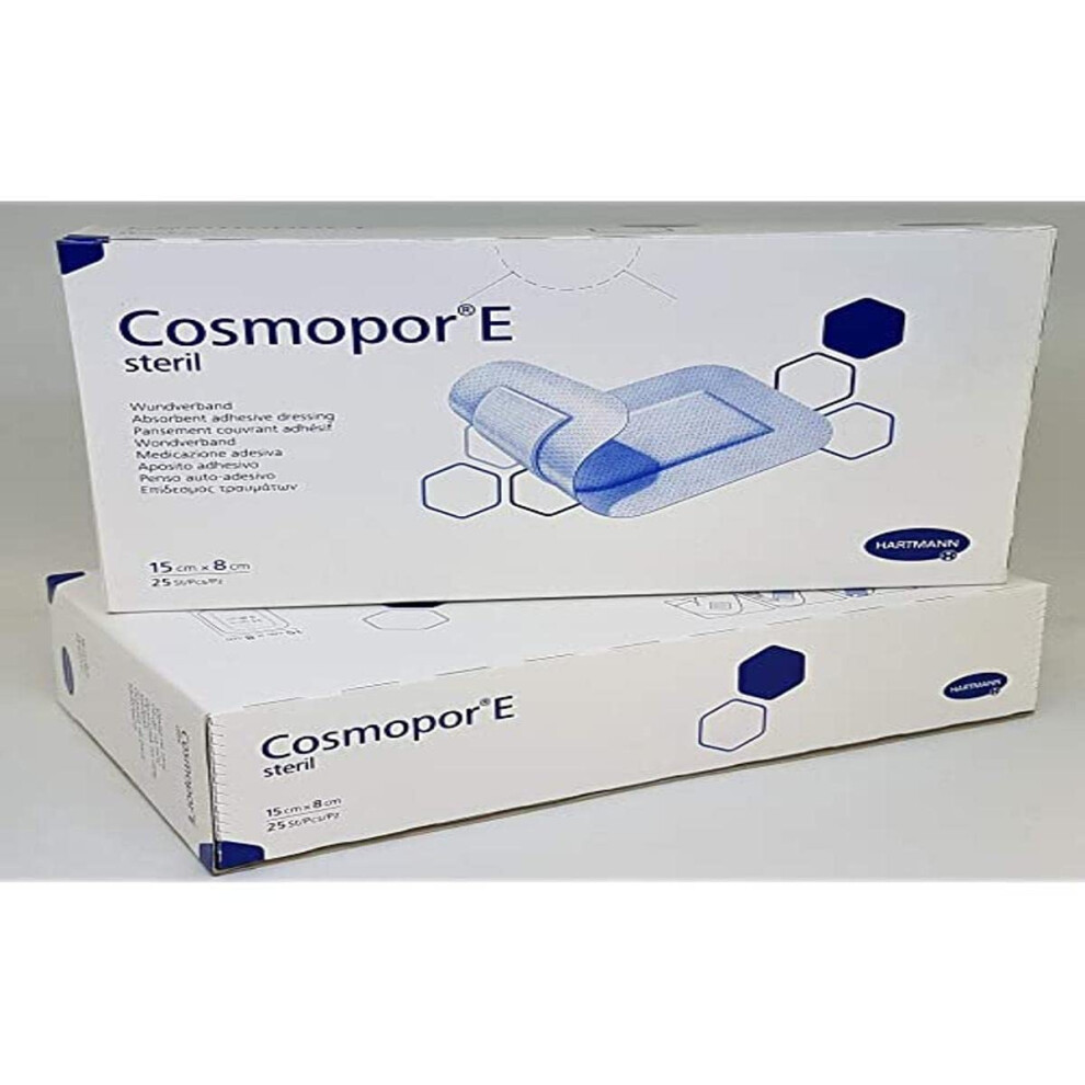 Hartmann H Cosmopor E- Adhesive Sterile Wound Dressing 8Cm X 15Cm 25'S