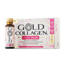 GOLD COLLAGEN New Pure Plus - Collagen Supplements for Women & Men, Biotin Hair Growth, Skin, Nail, Hormonal Balance, Immune Syste