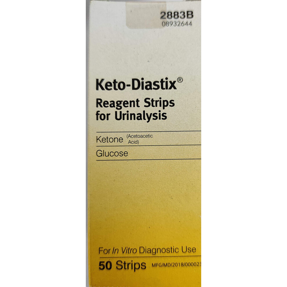 Keto-Diastix Strips For Urinalysis 50 Test Strips (2883B)