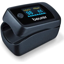 Beurer PO45 Pulse Oximeter, Measures Heart Rate, Arterial Oxygen Saturation and Perfusion Index, Suitable for Medical Conditions &