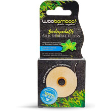 WooBamboo! Biodegradable Silk Dental Floss made with natural beeswax and organic mint. 20m , Zero Waste