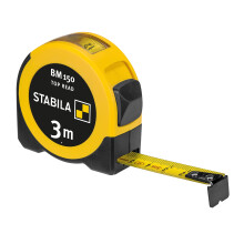 STABILA Pocket Tape Measure BM 150 3M Metric Scale Tape Measure Direct Reading Window Shatterproof ABS Housing Movable Start Hook
