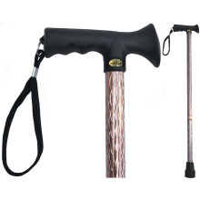 TAMAKA Rose Gold Premium Ladies Engraved Etched Adjustable Walking Stick Cane with Soft Grip Gel Ergonomic Handle for Women Spark