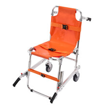 VEVOR EMS Stair Chair, 350 lbs Load Capacity, Foldable Aluminum Emergency Stair Climbing Wheelchair with 2 Wheels, Portable Stair