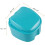 Denture Case, Denture Cup with Strainer, Denture Bath Box Teeth Storage Box with Basket Net Container Holder for Travel 6